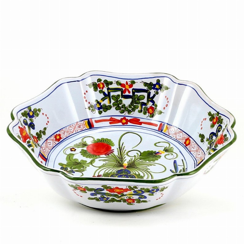 FAENZA-CARNATION Bowls for Serving Pasta or Salad