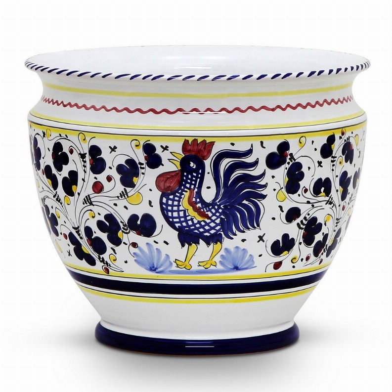 ORVIETO ROOSTER PLANTER/CACHEPOT