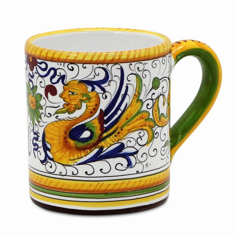 RAFFAELLESCO Mug/Goblet - 10 Oz. (3.25 DIAM. X 3.75 HIGH) (Dimensions measured in Inches) Mug