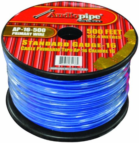 Audiopipe 16Ga Remote Cable Blue 500Ft