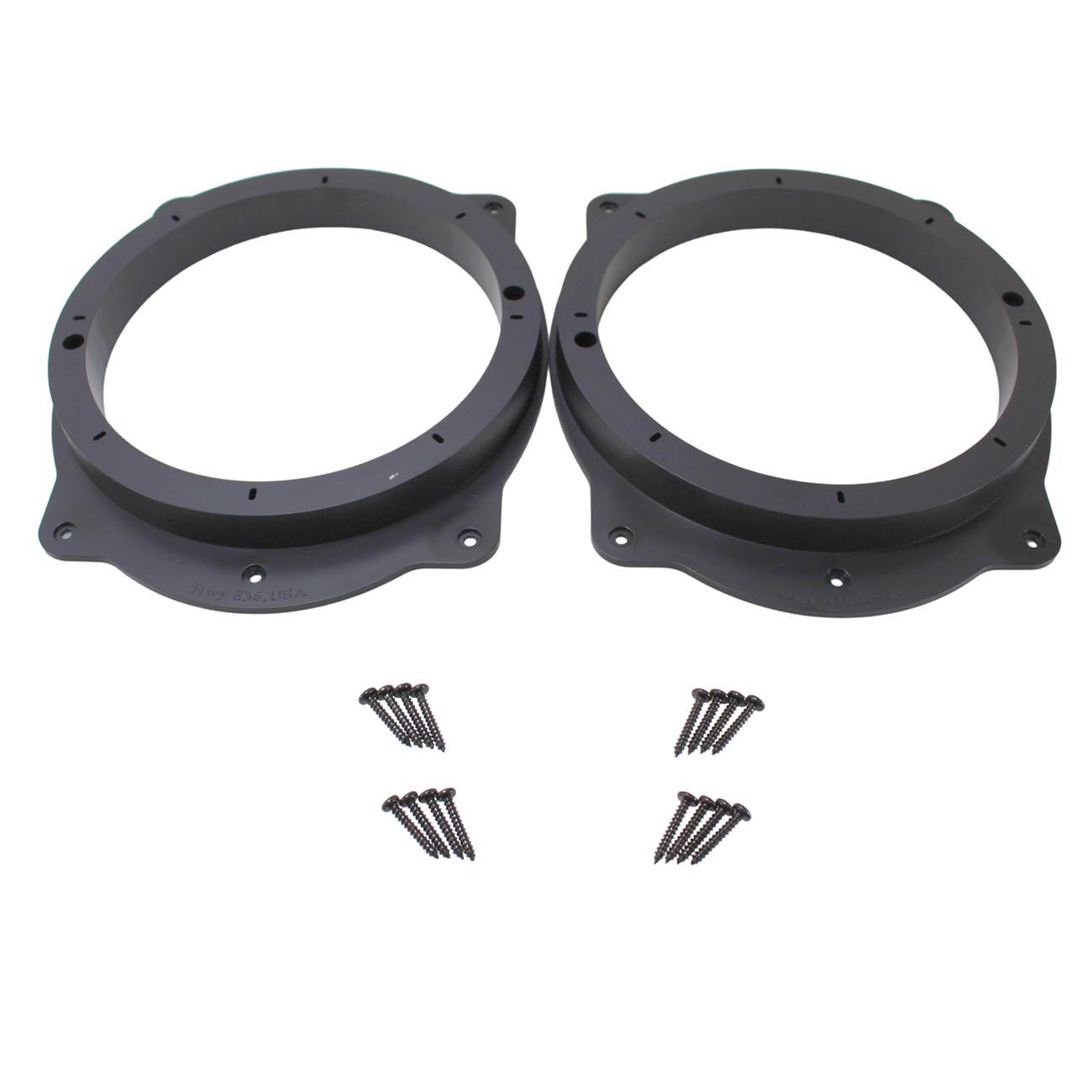 Audiopipe - Toyota 6x9" to 8" PVC Plastic Adapter Ring Spacer Black (Pair)