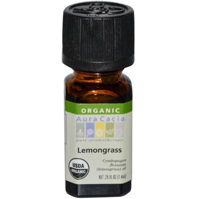 Aura Cacia Organic Lemongrass Essential Oil (1x.25 Oz)