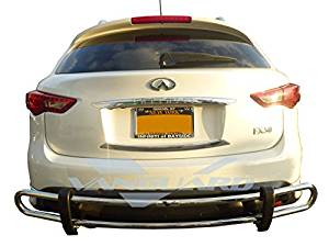 VGRBG-0472BK Black Double Tube Style Rear Bumper Guard