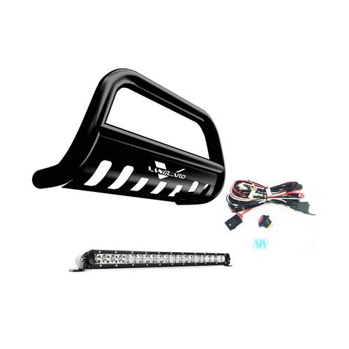 VGUBG-1073-1013BK 2.5 inch Black Bull Bar with Skid Plate