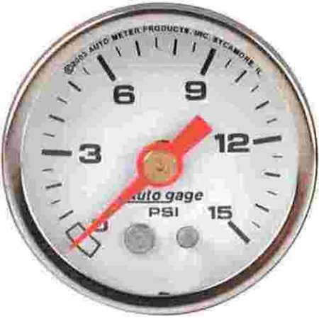 Pressure Gauge, 0-60 Psi White