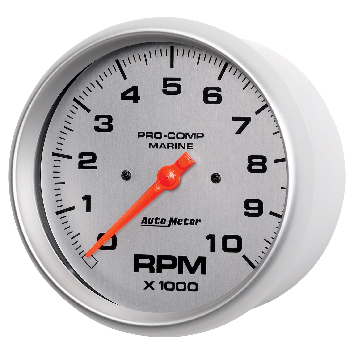 GAUGE TACHOMETER 5IN 10K RPM MARINE SILVER