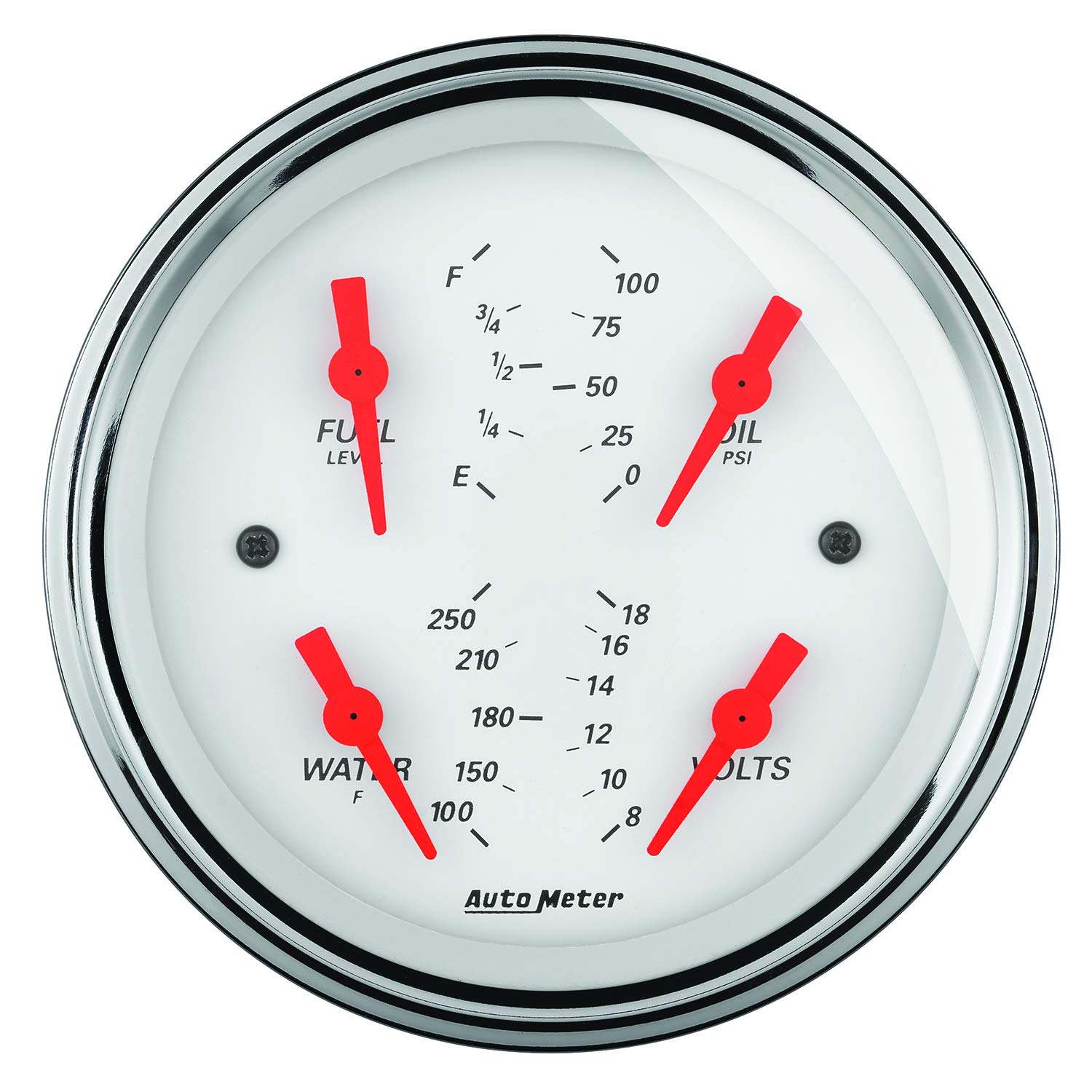 33/8IN QUAD GA FUEL LEVEL 090 ARCTIC WHT