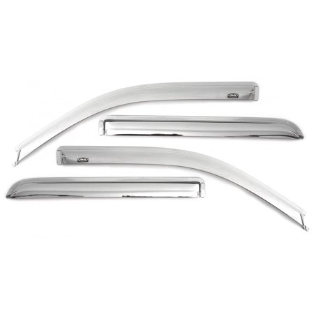 19-C SILVERADO/SIERRA 1500 CREW CAB PICKUP VENTVISOR CHROME 4PC