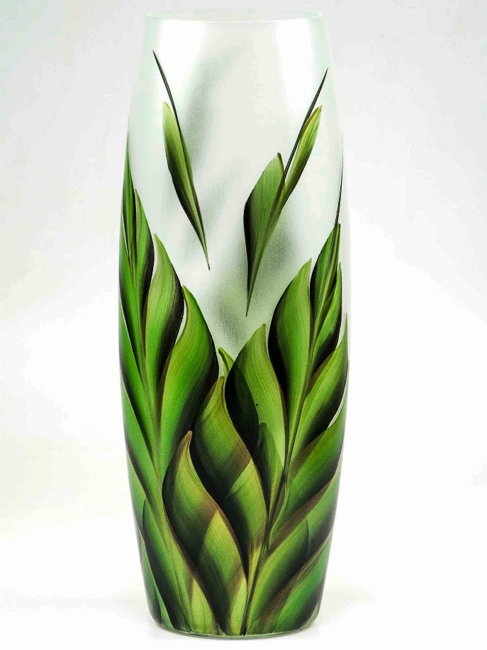 Tropical decorated vase