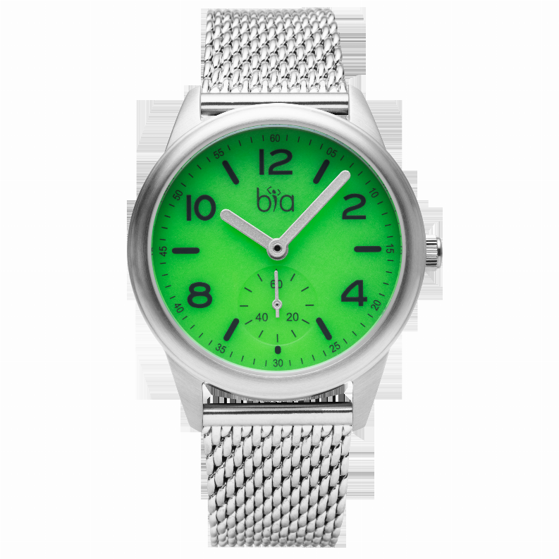 Bia Suffragette - one size - 36MMSS CASE/GREEN DIAL/SS MESH BRACELETB1006