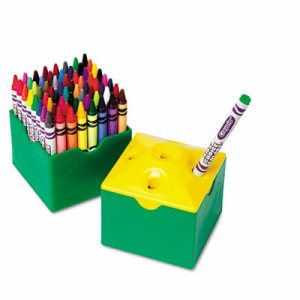 Classpack Regular Crayons, Assorted, 13 Caddies, 832/Box