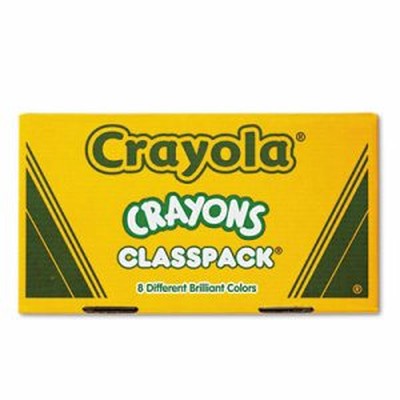 Classpack Large Size Crayons, 50 Each of 8 Colors, 400/Box