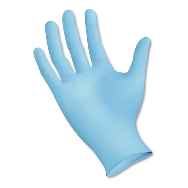 Disposable Examination Nitrile Gloves, Medium, Blue, 5 mil, 100/Box