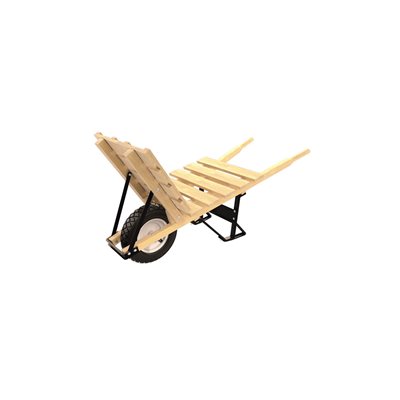 Brick & Tile Barrow - Single Flatfree Tire Wood Handle