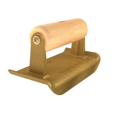 BRONZE EDGER - 6" x 2 3/4" - 1/4" RADIUS x 5/8" LIP WOOD HANDLE