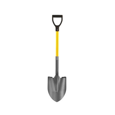 Closed Back Shovel - Round Point With 27" D Fiberglass Handle