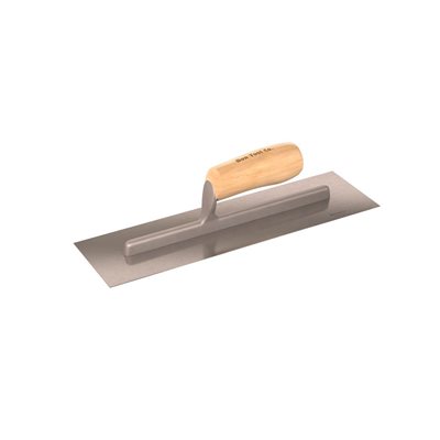 CONCRETE TROWEL - STEEL 14" x 4" WITH WOOD HANDLE