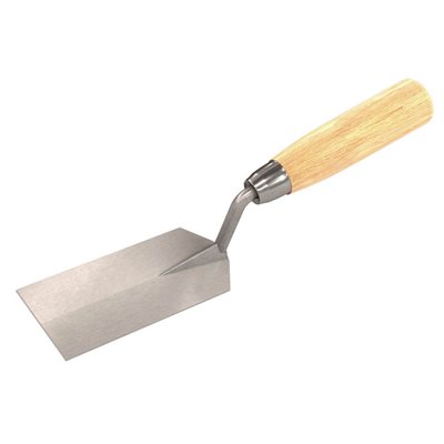 ECONO MARGIN TROWEL - 5" x 1 1/2" WITH WOOD HANDLE