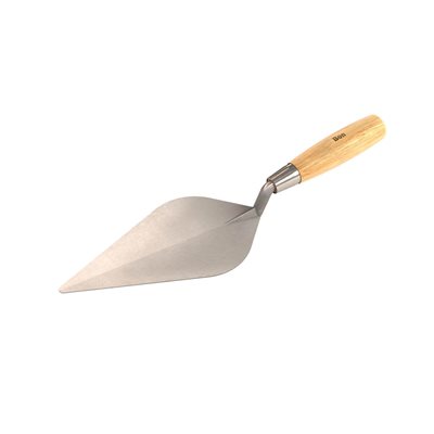 Econo Narrow London Trowel - 12" With Wood Handle