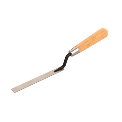 ECONO SQUARE END CAULKING TROWEL - 6" X 3/8" WITH WOOD HANDLE