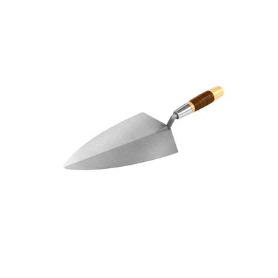 PHILADELPHIA PRO CARBON STEEL BRICK TROWEL - 12" WITH Leather HANDLE