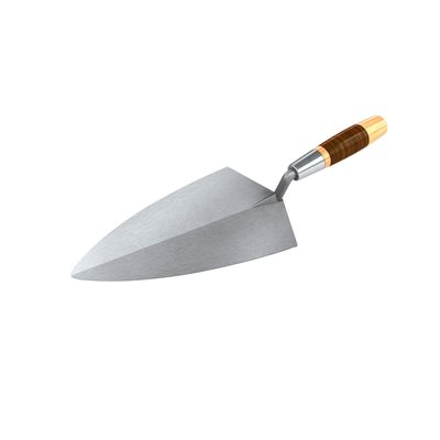 Philadelphia Pro Stainless Steel Brick Trowel - 10" With Leather Handle