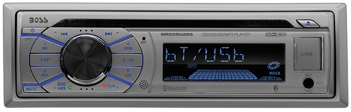 Boss Audio Marine AM/FM/CD Receiver with Bluetooth (Silver)