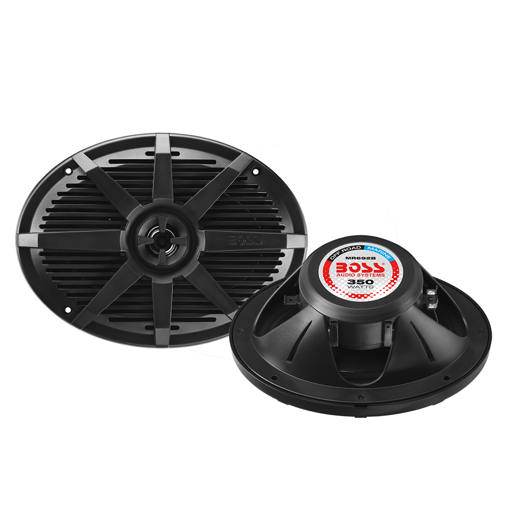 Boss 6x9" 2-Way Coaxial Marine Speaker 350W (Black)