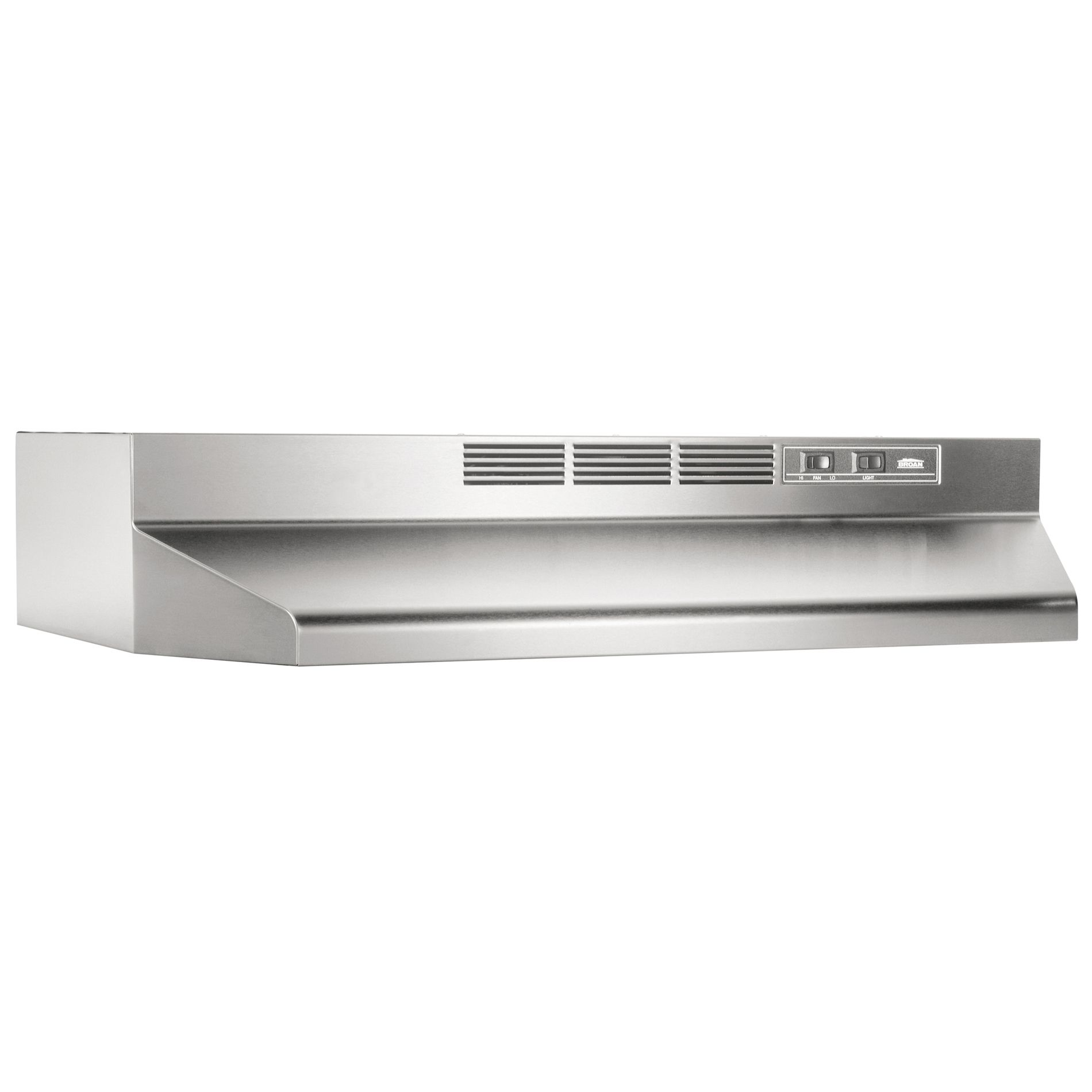 36" Range Hood, Non-ducted, 2-Speed Rocker, Light, 160 CFM