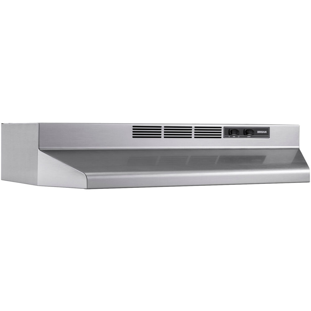 30" Range Hood, Non-ducted, 2-Speed Rocker, Light with Print Guard
