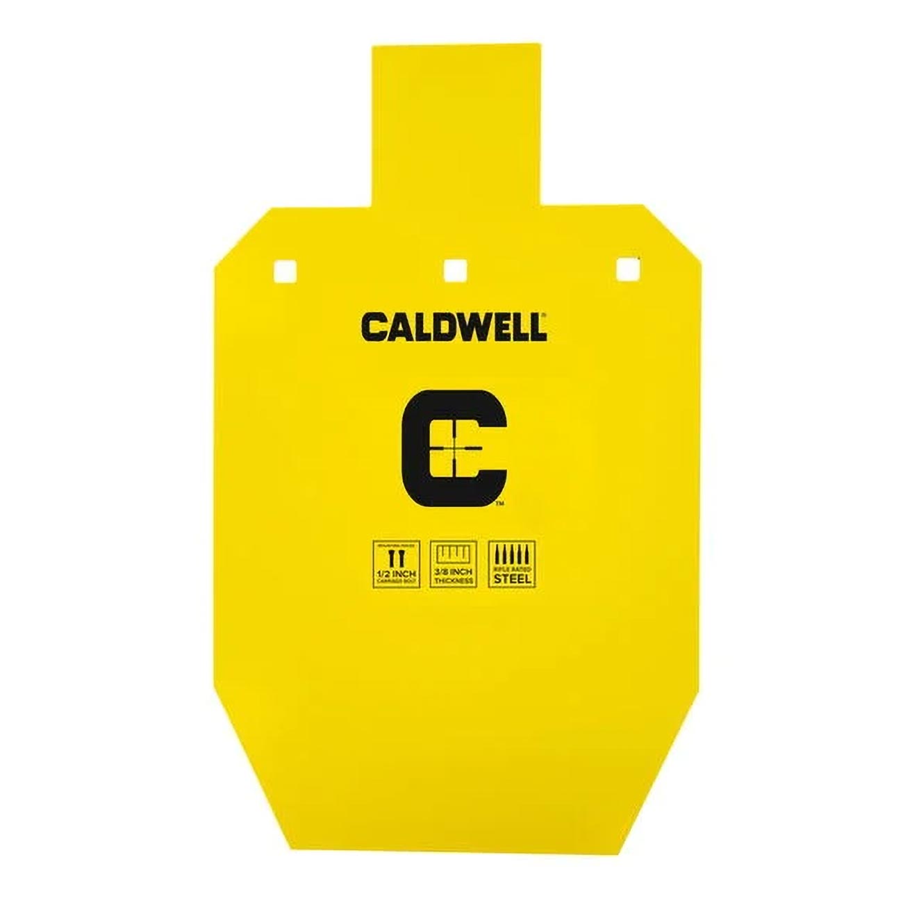 Caldwell High Caliber AR500 Steel Targets 3/8 Inch Thickness (33% IPSC)