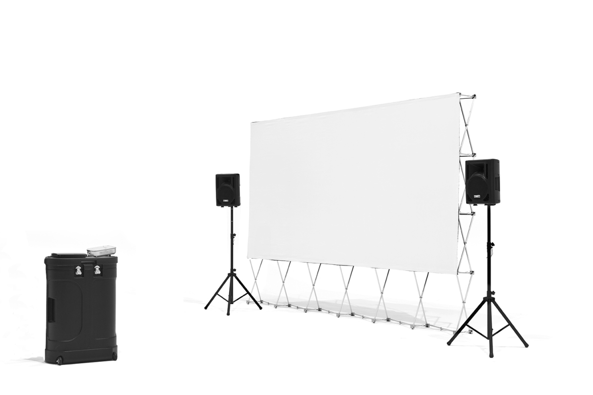 16' Quickscreen Series w/Optoma 720p projector