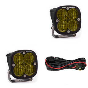 SQUADRON SAE LED LIGHT POD PAIR(WIDE CORNERING;AMBER)