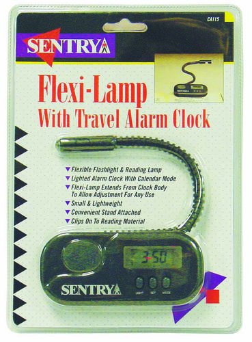 Flex-Lamp W/Travel Alarm Clock