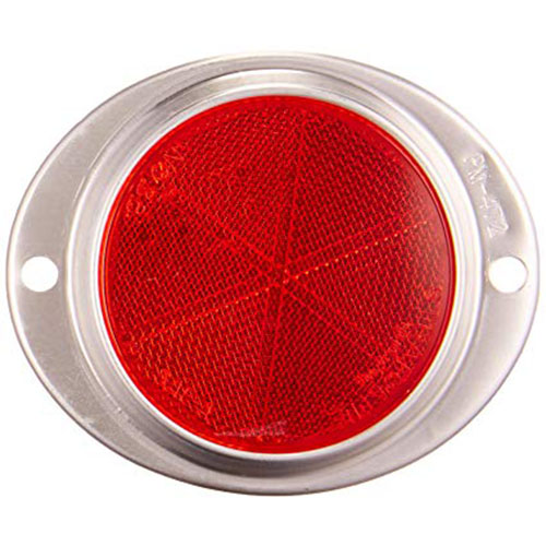 REFLECTOR RED 3" ALUMINUM 2/C