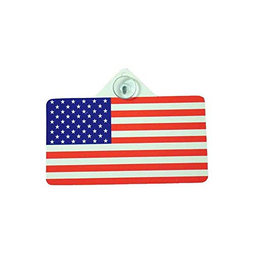 5-1/2" X 3" American Flag With Frontside Suction Cup