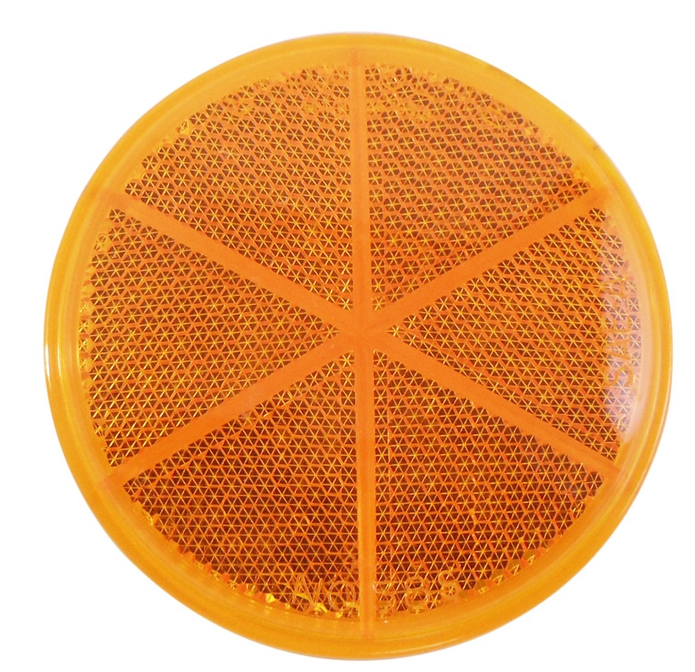 STRATOLITE 3" ROUND AMBER STICK-ON REFLECTOR