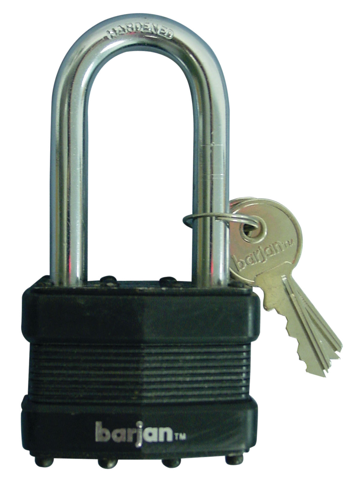 Barjan - 2" Hardened Shank, 50 Mm Black Padlock With 2 Keys