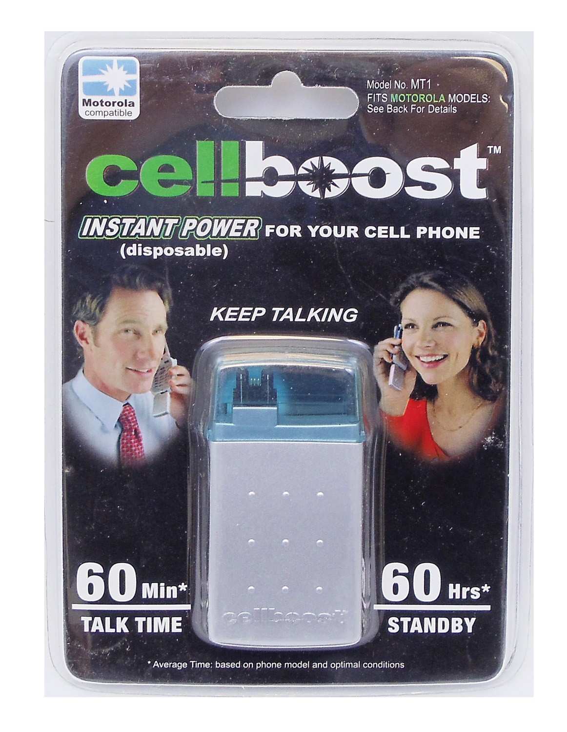 Cellboost - Provides Instant Power Up To 60 Minutes Talk Time & 60 Hours Standby For Motorola And Other T Series Phones