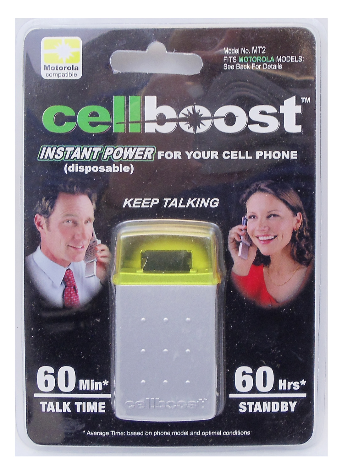 Cellboost Provides Instant Power Up To 60 Minutes Talk Time & 60 Hours Standby For Motorola Star Track & Other Phones
