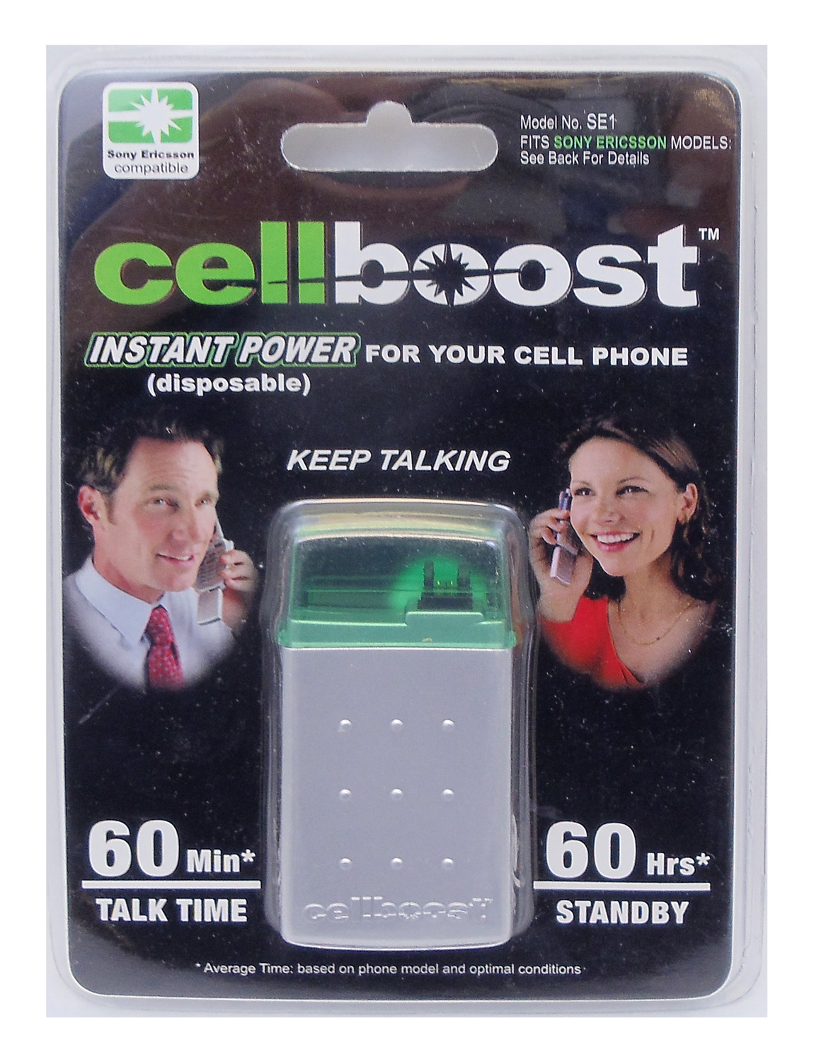 Cellboost - Provides Instant Power Up To 60 Minutes Talk Time & 60 Hours Standby For Sony Ericsson Phones