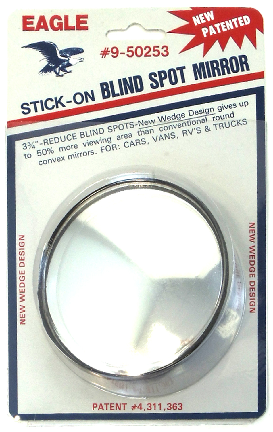 3-3/4 Wedge Round Spot Mirror