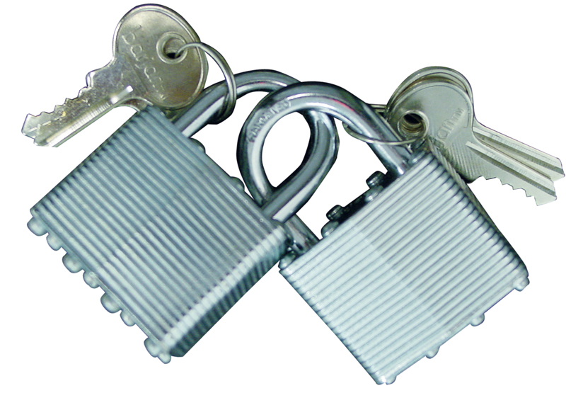 1-1/2" Padlocks W/Keys - Set Of 2