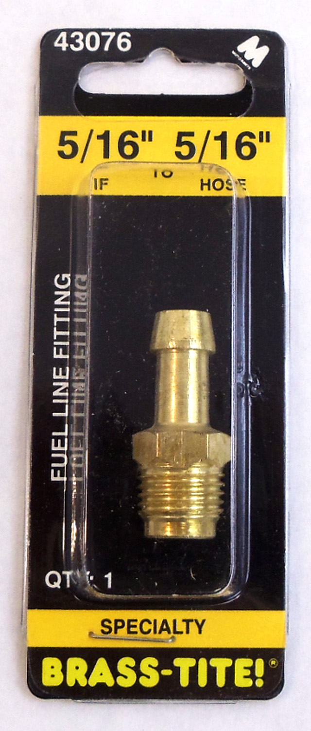 5/16" FUEL LINE FITTING (BRASS)