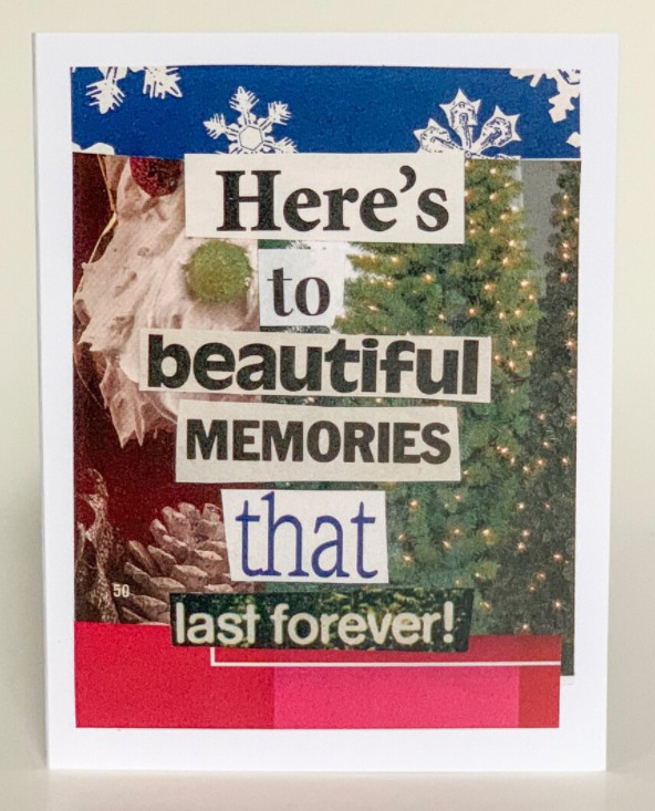 Christmas Greeting Card (Pack of 6) - Here's to Beautiful Memories