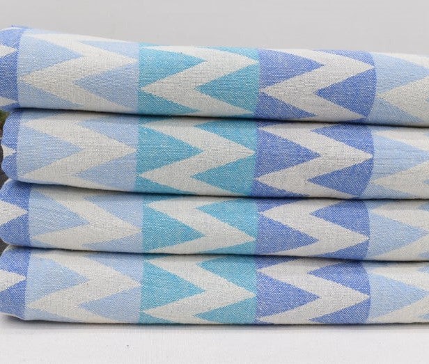 Turkish Towel - BlueZig Zag