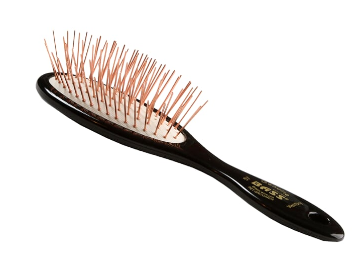 Bass Brushes- Style & Detangle Pet Brush - Jet BlackOval