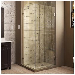 UnidoorLux 30 in. x 30 in. x 72 in. Hinged Shower Enclosure, Oil Rubbed Bronze