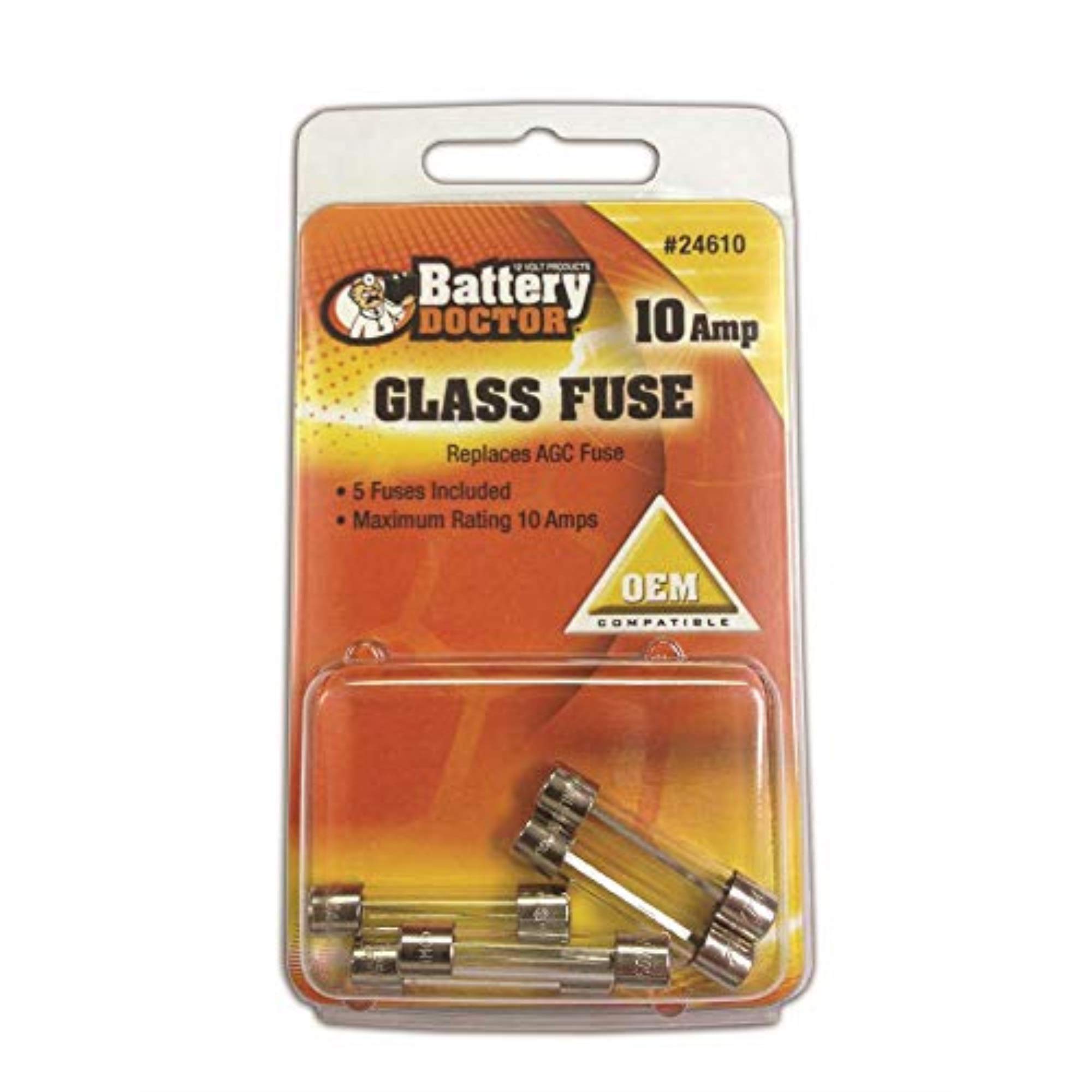 AGC GLASS FUSE10A5PCS RETAIL PKG