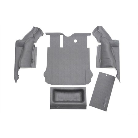 11-18 WRANGLER JK UNLIMITED 5PC COMPOSITE CARGO/REAR KIT BEDTRED W/TAILGATE AND TUBLINER GRAY